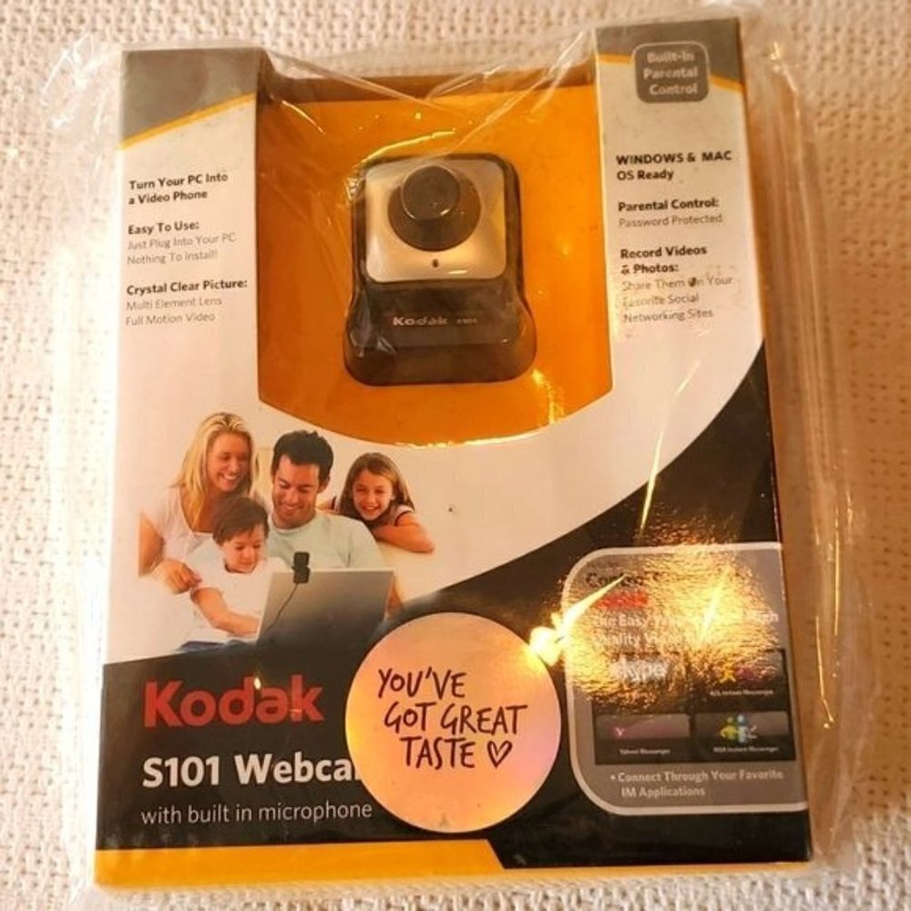 Kodak S101 Webcam with built-in‎ microphone